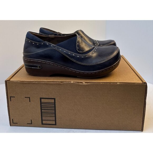L'Artiste by Spring Step Women's Burbank Navy Clog Leather Size 41 - Picture 10 of 10